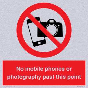 No mobile phones or photography past this point